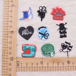 New Arrival 1-9Pcs Sewing Machine Home Decor Tool PVC Shoes Charms Buckle Adult Clog Designer Decoration DIY Bands