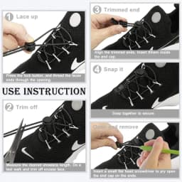 1Pair Plastic Snap Lock Sneaker Shoelaces Elastic No Tie Shoe Laces Stretching Lock Lazy Laces Quick Rubber Shoestrings 23Colors