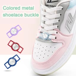 Luxurious Gemstone Diamond Shoelaces Decorative Metal Buckle Shoe Charms Color Shoelace DIY Sneaker Kits Shoe Accessories