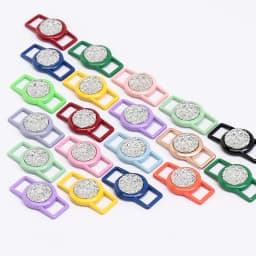 Luxurious Gemstone Diamond Shoelaces Decorative Metal Buckle Shoe Charms Color Shoelace DIY Sneaker Kits Shoe Accessories