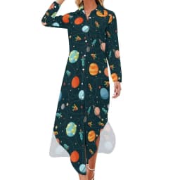 Abstract Sky Chiffon Dress Sexy V Neck Van Gogh Starry Night Cute Dresses Women Streetwear Casual Dress Summer Graphic Vestido