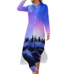 Abstract Sky Chiffon Dress Sexy V Neck Van Gogh Starry Night Cute Dresses Women Streetwear Casual Dress Summer Graphic Vestido