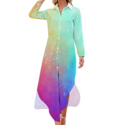 Abstract Sky Chiffon Dress Sexy V Neck Van Gogh Starry Night Cute Dresses Women Streetwear Casual Dress Summer Graphic Vestido