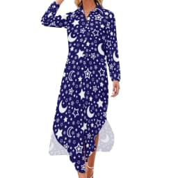 Abstract Sky Chiffon Dress Sexy V Neck Van Gogh Starry Night Cute Dresses Women Streetwear Casual Dress Summer Graphic Vestido
