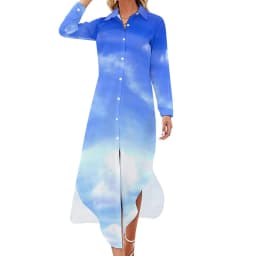 Abstract Sky Chiffon Dress Sexy V Neck Van Gogh Starry Night Cute Dresses Women Streetwear Casual Dress Summer Graphic Vestido