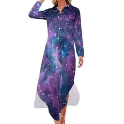 Abstract Sky Chiffon Dress Sexy V Neck Van Gogh Starry Night Cute Dresses Women Streetwear Casual Dress Summer Graphic Vestido