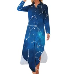 Abstract Sky Chiffon Dress Sexy V Neck Van Gogh Starry Night Cute Dresses Women Streetwear Casual Dress Summer Graphic Vestido