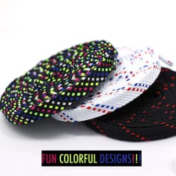 New Shoelaces for Sneakers Flat Shoelace Original Twill Two-Tone Pattern Premium Colorful Shoe Laces Athletic Unisex Shoestring