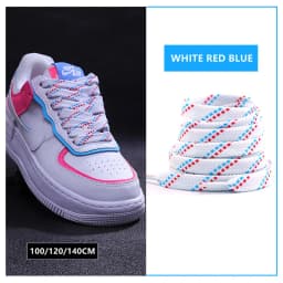 New Shoelaces for Sneakers Flat Shoelace Original Twill Two-Tone Pattern Premium Colorful Shoe Laces Athletic Unisex Shoestring