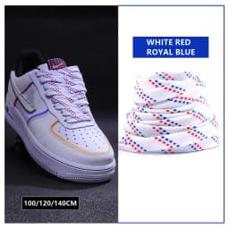 New Shoelaces for Sneakers Flat Shoelace Original Twill Two-Tone Pattern Premium Colorful Shoe Laces Athletic Unisex Shoestring
