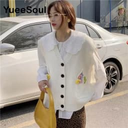 Vintage Cardigan 2025 New Printed Sleeveless Single Breasted Oversized Knitted Vest Women Casual Streetwear Womens Sweater