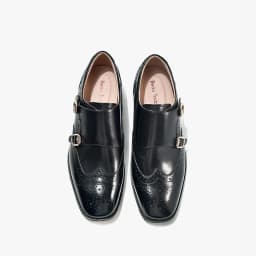 BeauToday Monk Shoes Women Genuine Cow Leather Buckle Strap Brogue Style Round Toe Casual Ladies Flats Handmade 27195