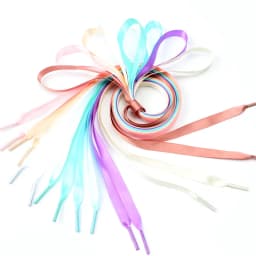 Silk Ribbon Shoe Laces Satin Flat Shoelaces Women Sneakers Shoelace Boots Laces for Shoes Decoration Casual Shoestring 1Pair