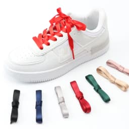 Silk Ribbon Shoe Laces Satin Flat Shoelaces Women Sneakers Shoelace Boots Laces for Shoes Decoration Casual Shoestring 1Pair