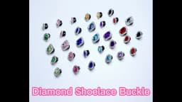 1PC Diamond Shoelaces Decoration Luxurious Shiny Rhinestones Buckle Shoes Accessories Plastic Shoe Charms Design for AF1 Sneaker