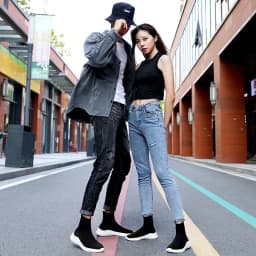 MWY Socks Sneakers Women Knit Upper Breathable Sport Shoes Sock Boots Woman Chunky Shoes High Top Running Shoes For Men Women