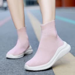 MWY Socks Sneakers Women Knit Upper Breathable Sport Shoes Sock Boots Woman Chunky Shoes High Top Running Shoes For Men Women