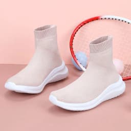 MWY Socks Sneakers Women Knit Upper Breathable Sport Shoes Sock Boots Woman Chunky Shoes High Top Running Shoes For Men Women