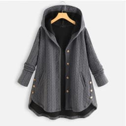 UHYTGF Chaquetas Women Jackets Korean Loose 8XL Big Size Coat Female Mid Length Hooded Spring Autumn Tops Outewear Jaquetas 1874