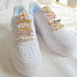 Shoelaces Clips Decoration Shoelace Buckle Shoes Charm Sneakers Pearl Shiny Rhinestones Women Girl Shoe Laces Decorative 1PCS