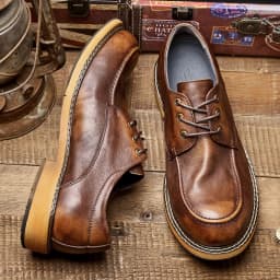 ZFTL Men's Casual shoes Genuine Leather man Vintage leisure lace up shoes British trend style derby shoes Hand made High Quality
