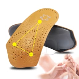 EiD Leather Orthopedic Insoles Orthotics Health Sole Pad For Flat Foot Heel Pain Arch Support Man Woman Shoe insole sole Insert