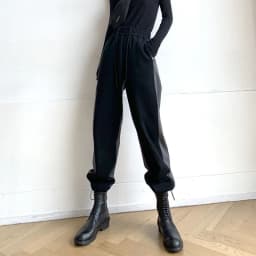 LMQ NEW 2020 Women Contrast Stitching Straight Wide Leg High Waist Sweatpants Casual Simple Elastic Harem Trousers