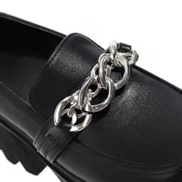 Square Toe Metal Chain Platform Street Trendy Shoes Super High Thick Heel Waterproof Platform Unisex Punk Style Fashion Pumps