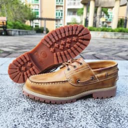 Fashion Genuine Leather Men's Loafers Soft Casual Shoes Moccasins Boat Shoes Platform Male Black Brown Lace-up Oxfords