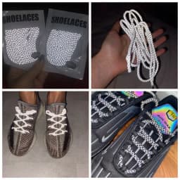 1Pair Reflective Shoelace Fluorescent Shoelaces for Sneaker Round Rope Shoe Laces Yezzy 350 Unisex 100/120/140/160cm Shoetrings