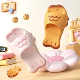 2026 Hot Bread Slides Bathroom Slippers Soft Sole Women Slides Unisex Platform House Flip Flops Indoor Outdoor Home Slippers