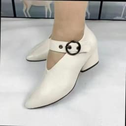 Designer V-neck Mary Jane Shoes Boot Female Top Quality Spring Leather Heart-Shape Heel Ladies boots Plus Size 43 Woman Booties