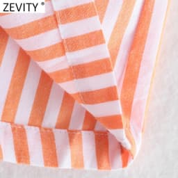 Zevity Women Fashion Patchwork Striped Print Casual Hot Bermuda Shorts Female Chic Elastic Waist Summer Pantalone Cortos P1086