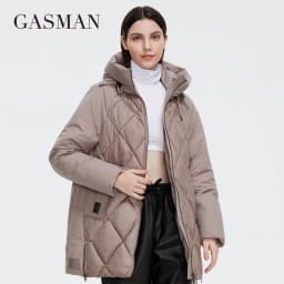 GASMAN 2022 New Winter Jacket Women's Collection Warm Jacket Mid-length Grace With Unusual Design Women Coats brand Parka 8198