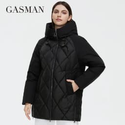 GASMAN 2022 New Winter Jacket Women's Collection Warm Jacket Mid-length Grace With Unusual Design Women Coats brand Parka 8198