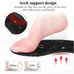 Magnetic Foot Massage Insoles For Shoes Therapy Reflexology Pain Relief Arch Support Comfortable Walking Insoles Unisex Upgrade