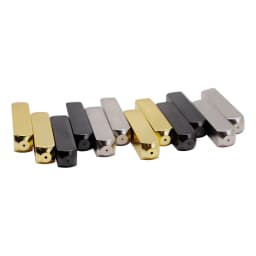 Weiou Lace Classic Air Sneaker Shoelace Tips 25*6*6mm 4Pcs Mirror Reflet Smooth Rope Heads Canvas Cuboid Metal Aglets Wholesale