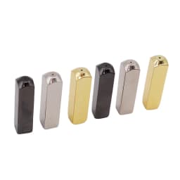 Weiou Lace Classic Air Sneaker Shoelace Tips 25*6*6mm 4Pcs Mirror Reflet Smooth Rope Heads Canvas Cuboid Metal Aglets Wholesale