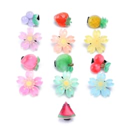 Cute Flowers Fruit Shoe Laces Decorations Buckle Charms Shoelaces for Sneaker Luxury Shoes Accessories for Women Man 1 Pcs
