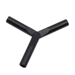 Weiou Lace Accessory 24*4.3mm Cylindrical Flat-head Black Plastic Aglets Sneaker String Tips 20pcs/pck Affordable Bulk/Wholesale