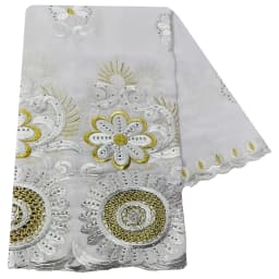 Latest African Women Scarf Soft 100% Cotton With Dold Chip Scarf Dubai Isalmic Scarf Embroidery Muslim Hijab for Shawls Wraps