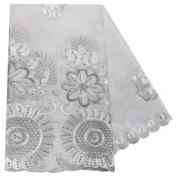 Latest African Women Scarf Soft 100% Cotton With Dold Chip Scarf Dubai Isalmic Scarf Embroidery Muslim Hijab for Shawls Wraps