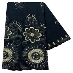 Latest African Women Scarf Soft 100% Cotton With Dold Chip Scarf Dubai Isalmic Scarf Embroidery Muslim Hijab for Shawls Wraps