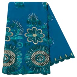 Latest African Women Scarf Soft 100% Cotton With Dold Chip Scarf Dubai Isalmic Scarf Embroidery Muslim Hijab for Shawls Wraps