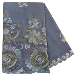 Latest African Women Scarf Soft 100% Cotton With Dold Chip Scarf Dubai Isalmic Scarf Embroidery Muslim Hijab for Shawls Wraps