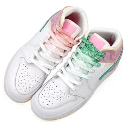 Flat Creative Trendy Gradient Shoelace Cashew Flower Rope Shoelaces Macaron Sneakers Shoe Laces ins Small White Shoes
