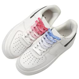 Flat Creative Trendy Gradient Shoelace Cashew Flower Rope Shoelaces Macaron Sneakers Shoe Laces ins Small White Shoes