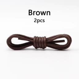 Waxed Cotton Round Shoe Laces Leather Oxford Shoelaces Waterproof Shoelace for Women Men Boots Loafers Shoes Lace Accessories