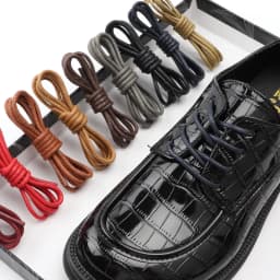 Waxed Cotton Round Shoe Laces Leather Oxford Shoelaces Waterproof Shoelace for Women Men Boots Loafers Shoes Lace Accessories