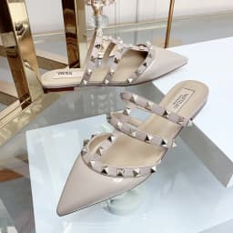 Women's Sandals Summer Luxury Shoes Woman 2026 Trend Ankle Strap Rivets Flat Shoes Brand Design Slippers Ladies Shoes Women